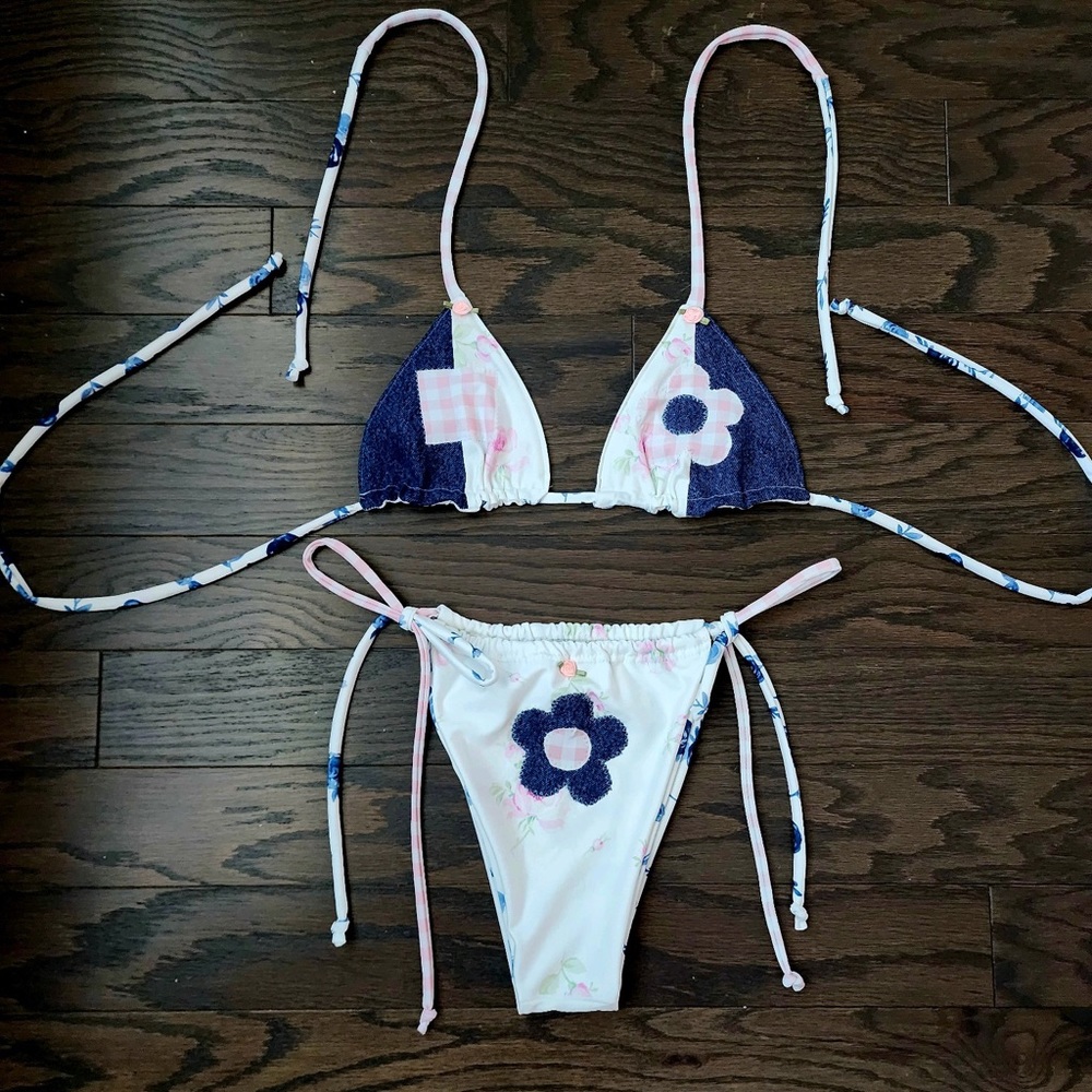 Handmade patchwork bikini made by me